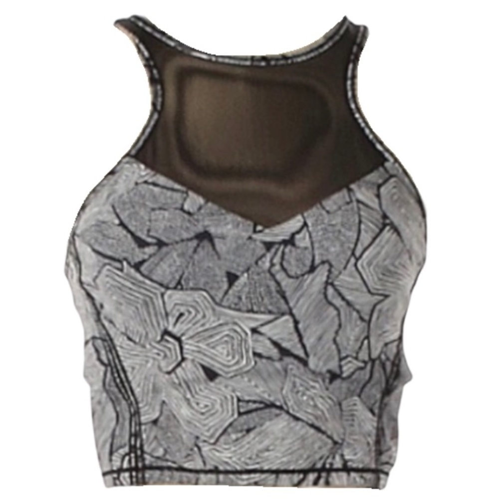 Lululemon Mesh High Neck Longline Bra Top